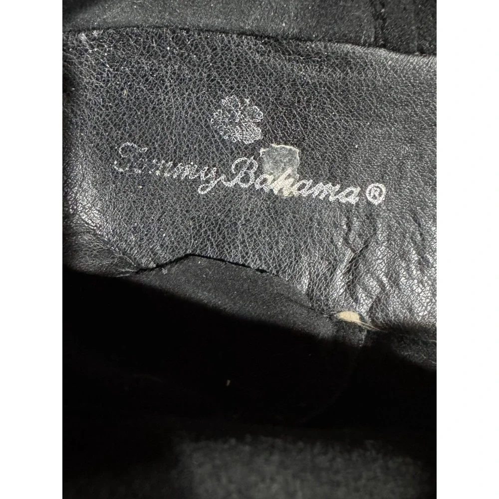 Tommy Bahama Evert Chukka Boots Men 9 Black Suede Tassel Casual